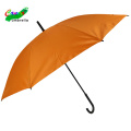 Parapluie orange de couleur unie chromatique anti-uv enduit d&#39;argent